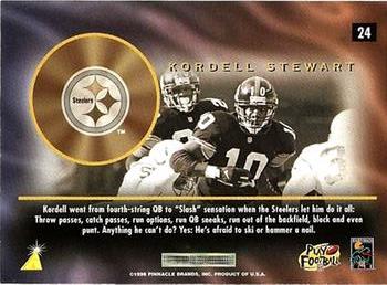 1996 Pinnacle Mint - Gold #24 Kordell Stewart Back