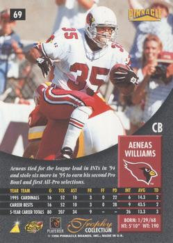 1996 Pinnacle - Trophy Collection #69 Aeneas Williams Back