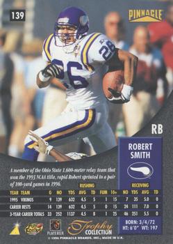 1996 Pinnacle - Trophy Collection #139 Robert Smith Back