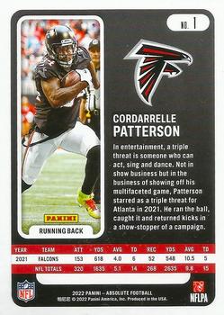 2022 Panini Absolute - Green #1 Cordarrelle Patterson Back