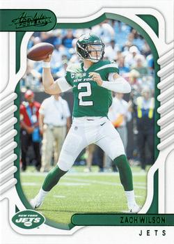2022 Panini Absolute - Green #99 Zach Wilson Front