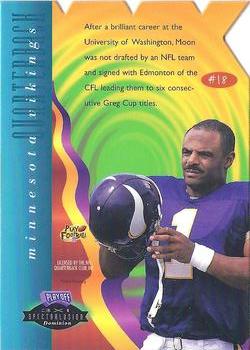 1996 Playoff Illusions - XXXI Spectralusion #18 Warren Moon Back