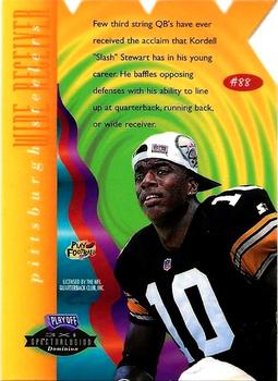 1996 Playoff Illusions - XXXI Spectralusion #88 Kordell Stewart Back
