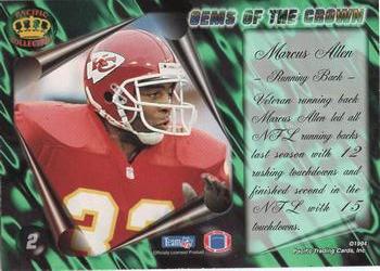 1994 Pacific - Gems of the Crown #2 Marcus Allen Back