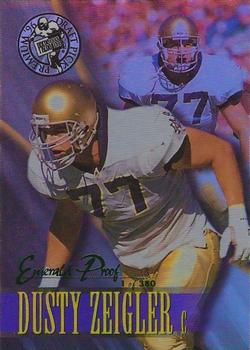 1996 Press Pass - Holofoil Emerald Proofs #49 Dusty Zeigler Front