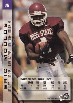 1996 Press Pass Paydirt #15 Eric Moulds Back