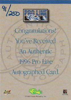 1996 Pro Line - Autographs Gold #NNO Marion Butts Back