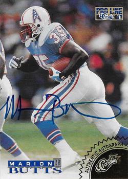1996 Pro Line - Autographs Gold #NNO Marion Butts Front