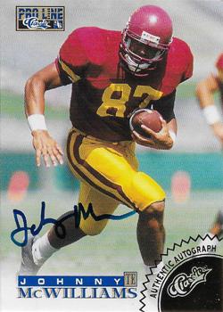 1996 Pro Line - Autographs Gold #NNO Johnny McWilliams Front