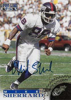1996 Pro Line - Autographs Gold #NNO Mike Sherrard Front