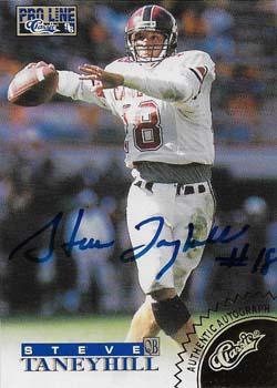 1996 Pro Line - Autographs Gold #NNO Steve Taneyhill Front