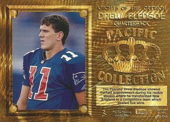 1994 Pacific - Knights of the Gridiron #3 Drew Bledsoe Back