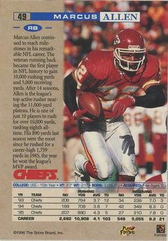 1996 Pro Line - Headliners #49 Marcus Allen Back