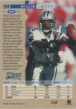 1996 Pro Line - Headliners #154 Willie Green Back