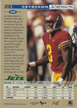 1996 Pro Line - Headliners #318 Keyshawn Johnson Back