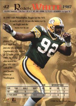 1996 Pro Line Memorabilia #42 Reggie White Back