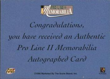 1996 Pro Line Memorabilia - Rookie Autographs #2 Tshimanga Biakabutuka / Eddie George Back