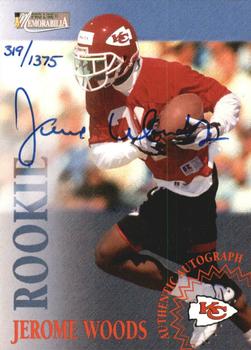 1996 Pro Line Memorabilia - Rookie Autographs #16 Jerome Woods Front