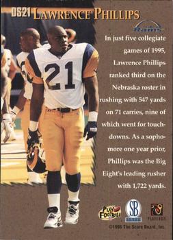 1996 Pro Line Memorabilia - Stretch Drive #DS21 Lawrence Phillips Back