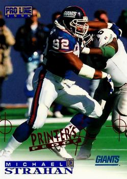 1996 Pro Line - Printer's Proofs #212 Michael Strahan Front