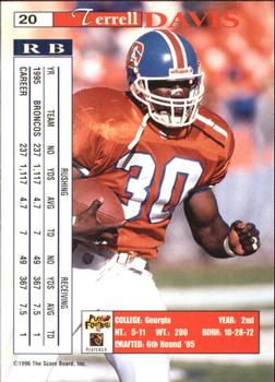 1996 Pro Line II Intense - Double Intensity #20 Terrell Davis Back