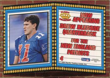 1994 Pacific - Marquee Prisms #4 Drew Bledsoe Back