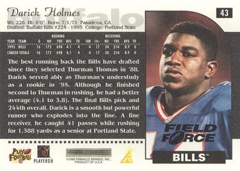 1996 Score - Field Force #43 Darick Holmes Back