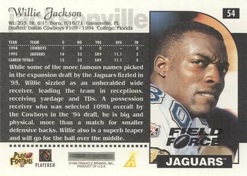1996 Score - Field Force #54 Willie Jackson Back