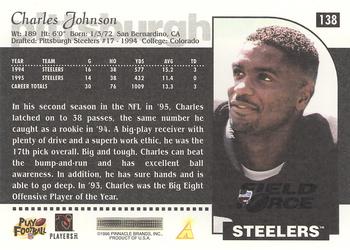 1996 Score - Field Force #138 Charles Johnson Back