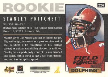 1996 Score - Field Force #224 Stanley Pritchett Back