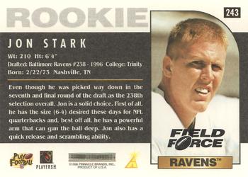 1996 Score - Field Force #243 Jon Stark Back