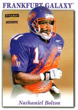 1996 Score WLAF #13 Nathaniel Bolton Front