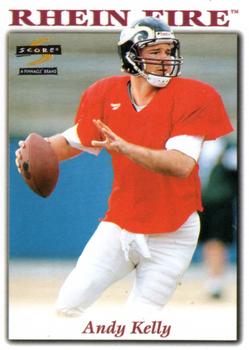 1996 Score WLAF #19 Andy Kelly Front