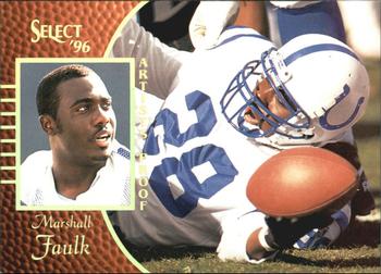 1996 Select - Artist's Proofs #2 Marshall Faulk Front