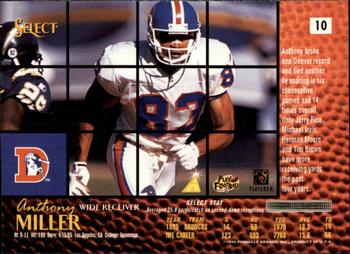 1996 Select - Artist's Proofs #10 Anthony Miller Back