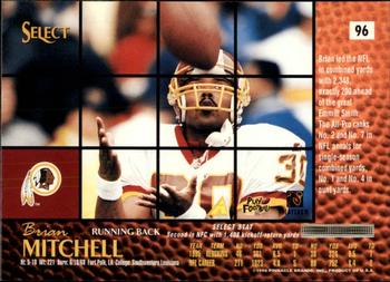 1996 Select - Artist's Proofs #96 Brian Mitchell Back