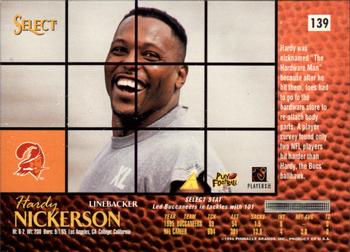 1996 Select - Artist's Proofs #139 Hardy Nickerson Back