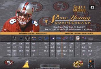1996 Select Certified - Artist's Proofs #43 Steve Young Back