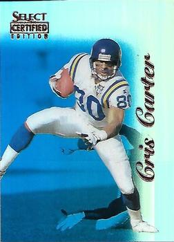 1996 Select Certified - Mirror Blue #38 Cris Carter Front