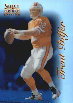 1996 Select Certified - Mirror Blue #50 Trent Dilfer Front