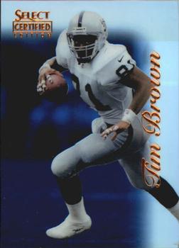 1996 Select Certified - Mirror Blue #61 Tim Brown Front