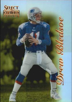 1996 Select Certified - Mirror Gold #45 Drew Bledsoe Front