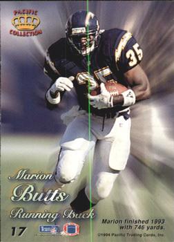 1994 Pacific Prisms #17 Marion Butts Back