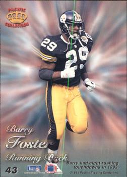 1994 Pacific Prisms #43 Barry Foster Back