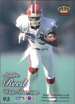 1994 Pacific Prisms #93 Andre Reed Back