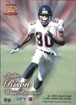 1994 Pacific Prisms #96 Andre Rison Back