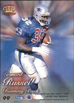 1994 Pacific Prisms #99 Leonard Russell Back