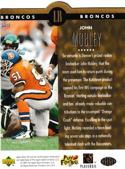 1996 SP - Holoview Die Cuts #36 John Mobley Back