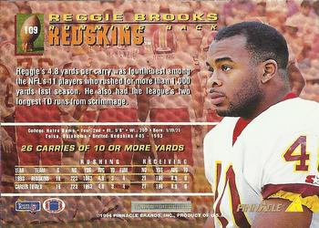1994 Pinnacle #109 Reggie Brooks Back