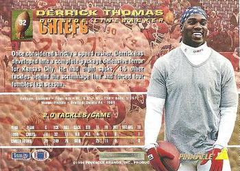 1994 Pinnacle #32 Derrick Thomas Back